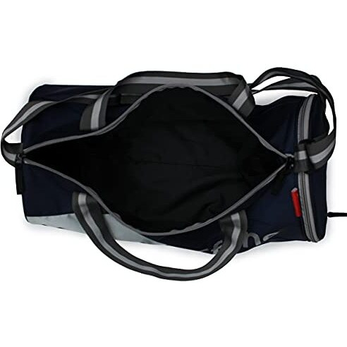 Sfane Polyester 23 cms Duffle/Shoulder/Gym Bag for Men & Women with Separate Shoe Compartment (Silver)