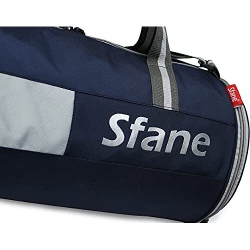 Sfane Polyester 23 cms Duffle/Shoulder/Gym Bag for Men & Women with Separate Shoe Compartment (Silver)
