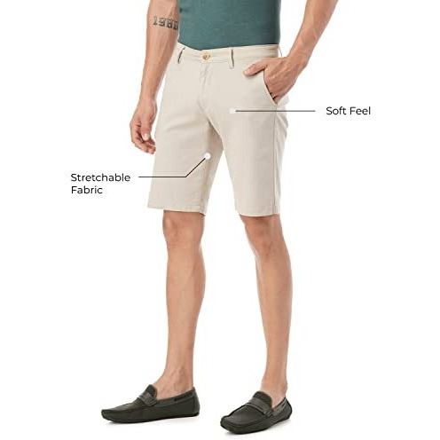 FYLTR Men's Chino Shorts (FYLSS23MK-001_Beige_32)