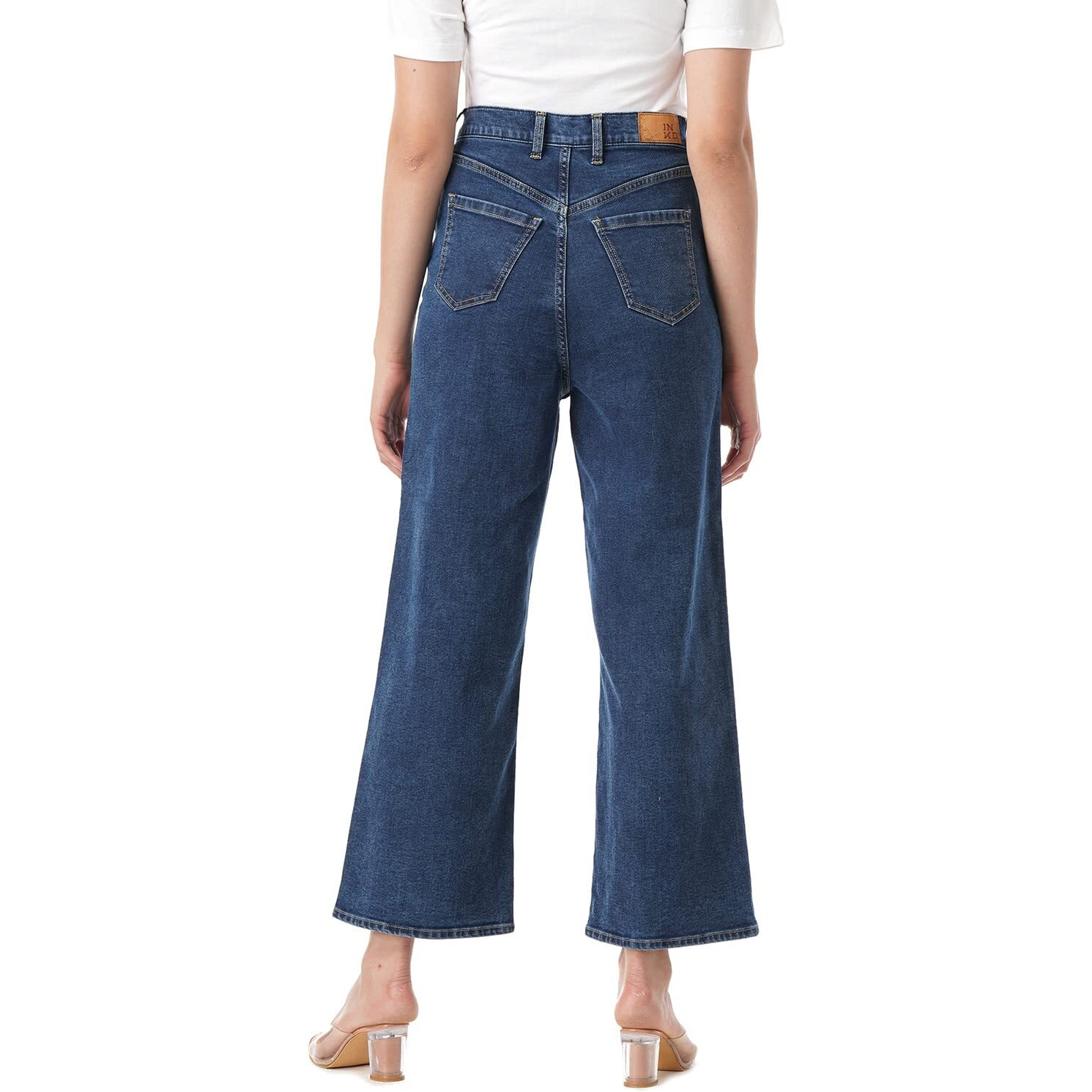 INKD Women's Stretchable Flare Jeans