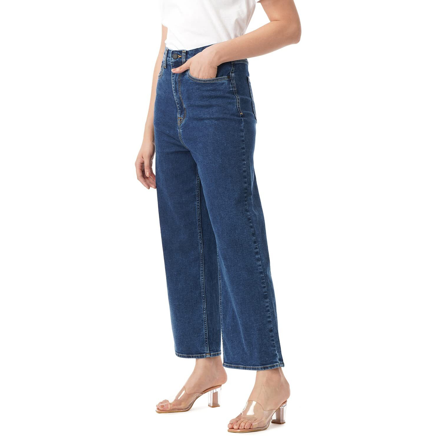 INKD Women's Stretchable Flare Jeans