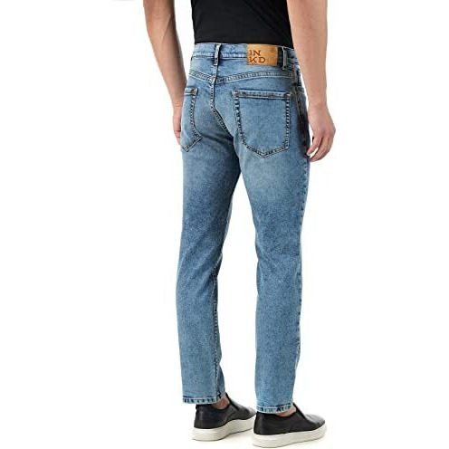 INKD Men's Lightweight & Stretchable Regular Fit Jeans