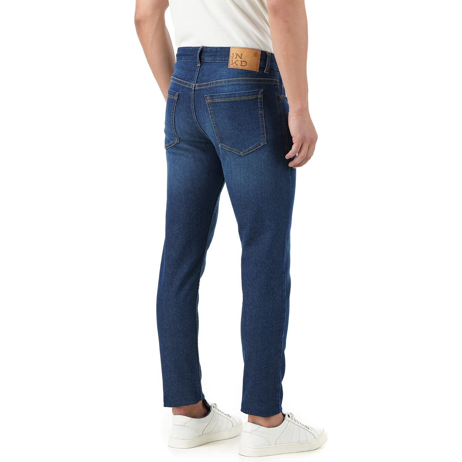 INKD Men's Lightweight & Stretchable Regular Fit Jeans