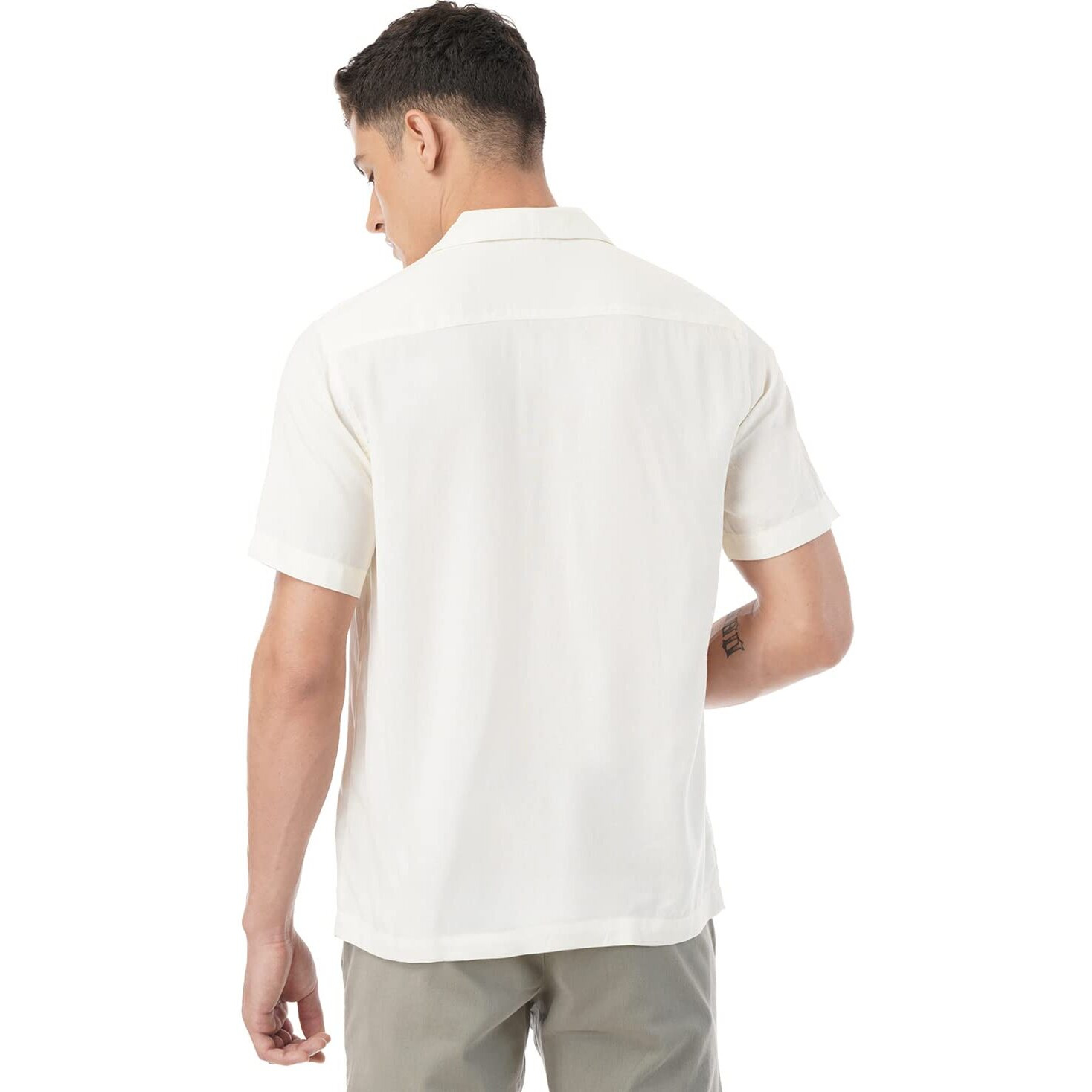 FYLTR Men's Solid Regular Fit Shirt (FYLSS23MS-016_Wicked White M)