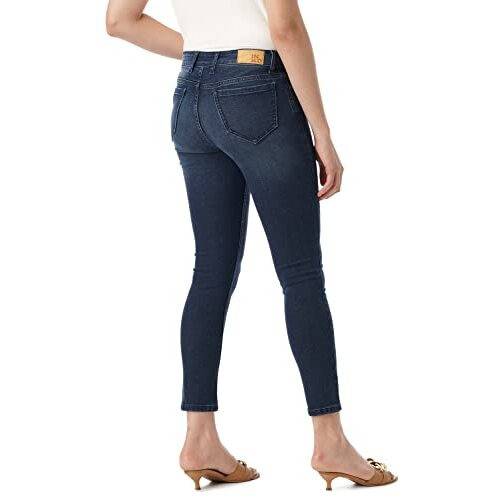 INKD Women's Skinny High Rise Jeans (INKSS23WJN-014NW_Super Sapphire_34)