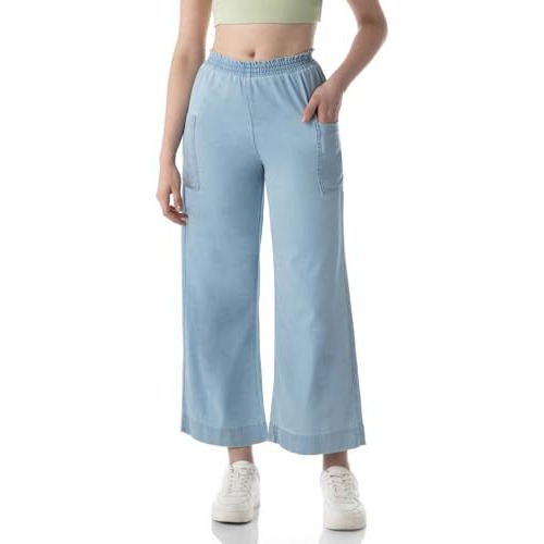 INKD Regular Fit Mid Rise Women's Jeans (Inkss24Wjn-401_Seaside Slate