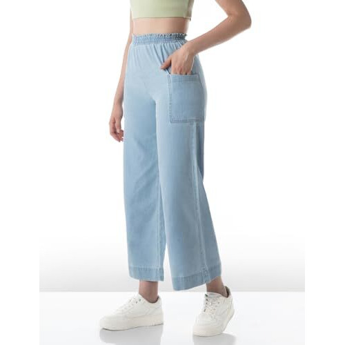 INKD Regular Fit Mid Rise Women's Jeans (Inkss24Wjn-401_Seaside Slate