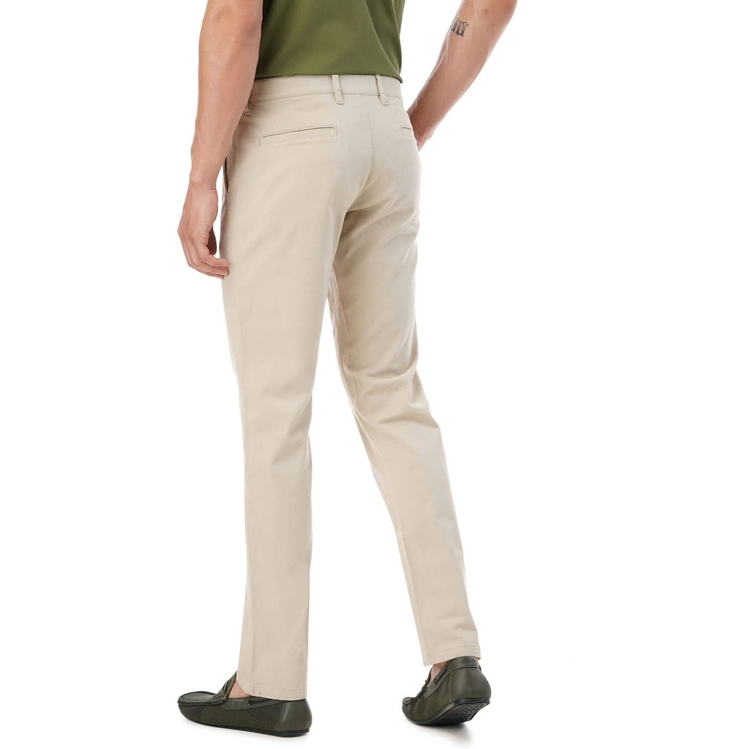 FYLTR Men's Regular Mid Rise Khakis (FYLSS23MK-004_Beige_36)