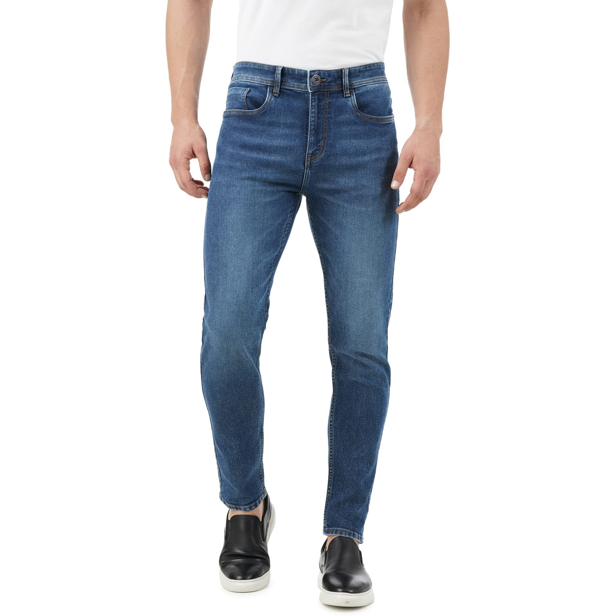 INKD Slim 1050 Men's Jeans (INKSS23MJN-003_Indigo-Marine Blue_32)