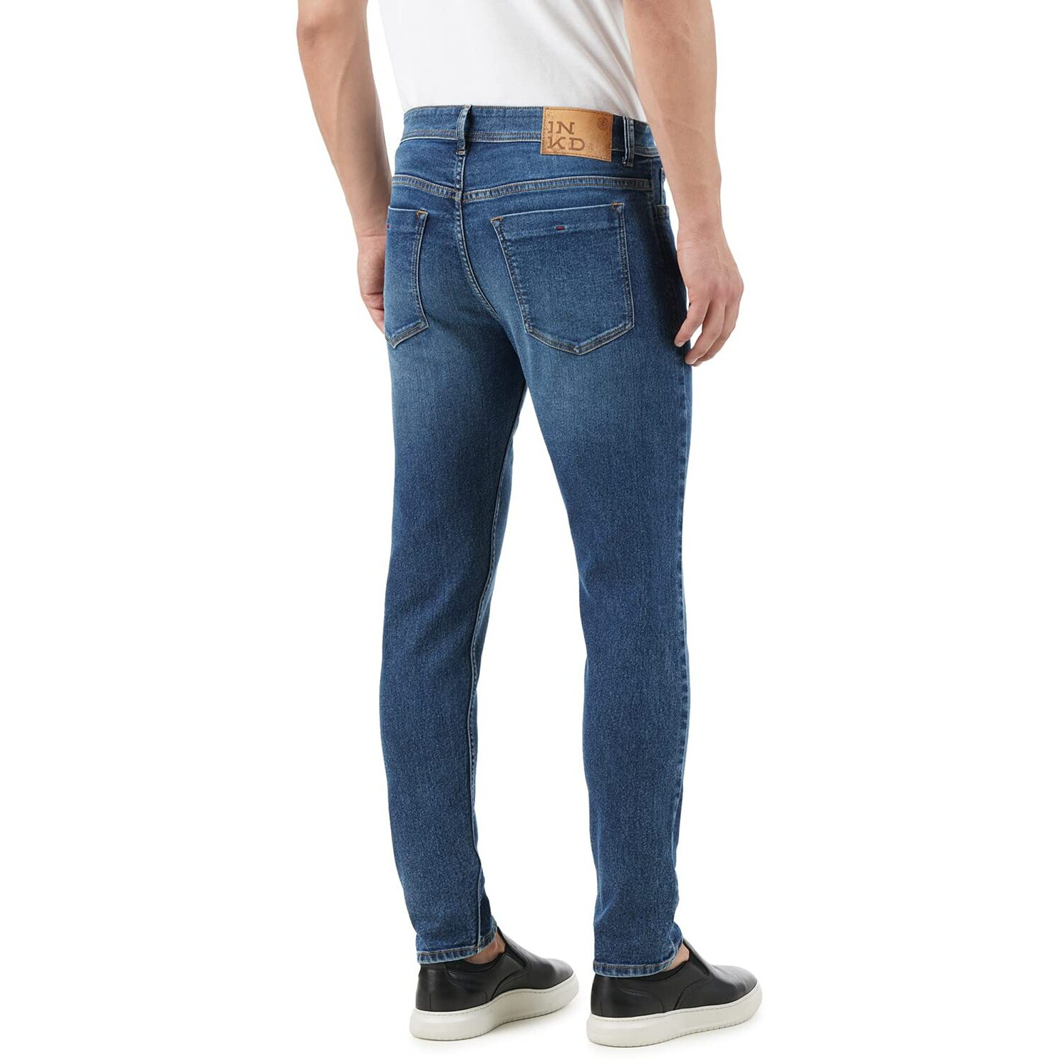 INKD Slim 1050 Men's Jeans (INKSS23MJN-003_Indigo-Marine Blue_32)