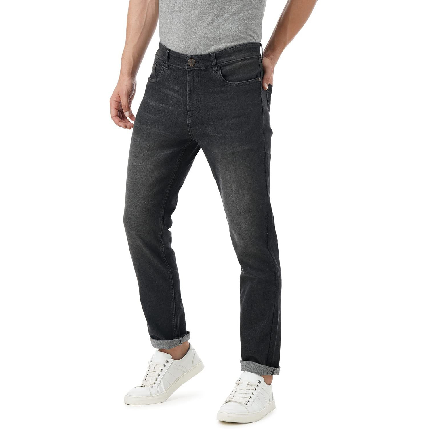 INKD Men's Stretchable Regular Fit Jeans