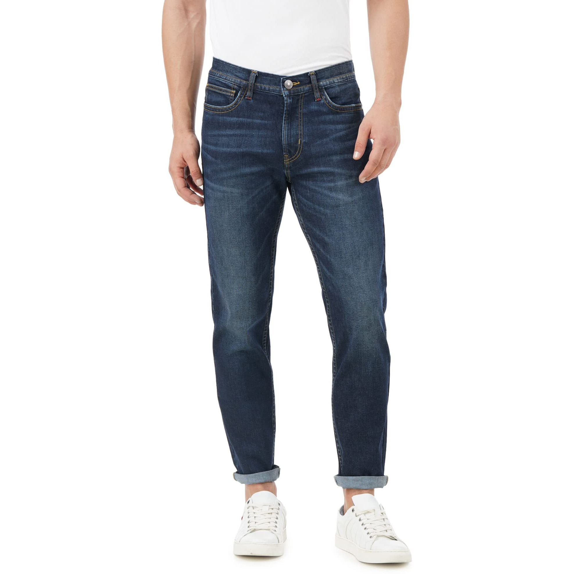 INKD Men's Regular Jeans (INKSS23MJN-004_Sky Why_34)