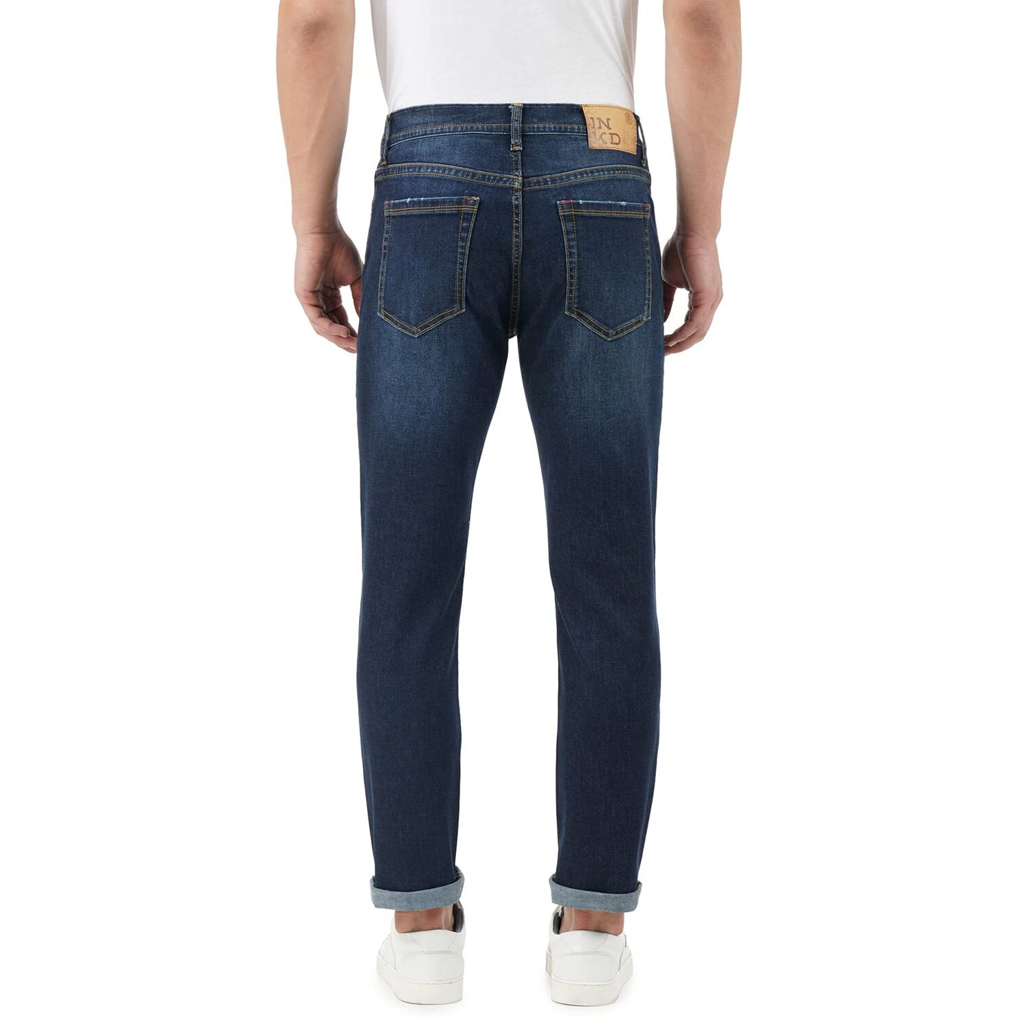 INKD Men's Regular Jeans (INKSS23MJN-004_Sky Why_34)