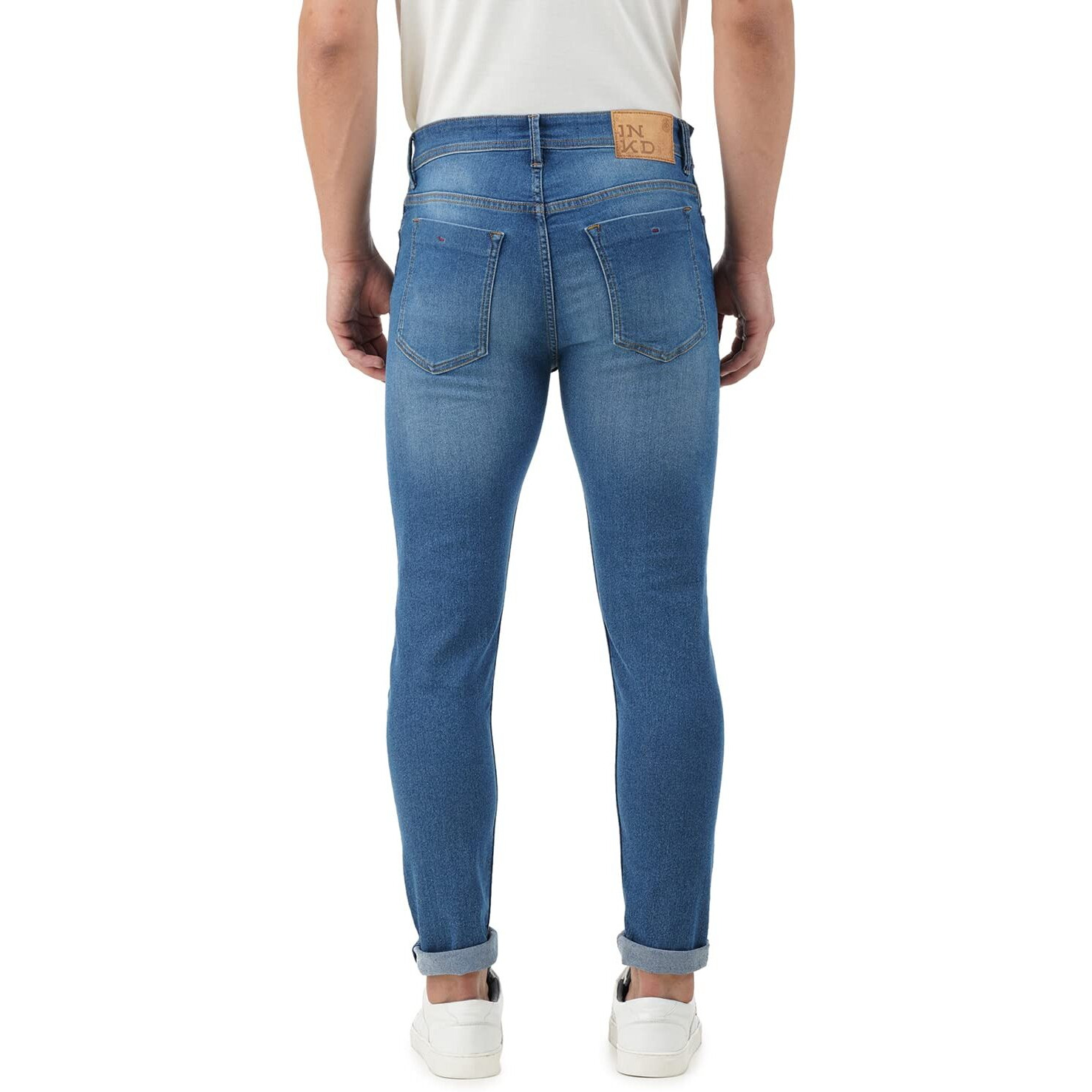 INKD Slim 1050 Men's Jeans (INKSS23MJN-003_Indigo-Sky Why_32)