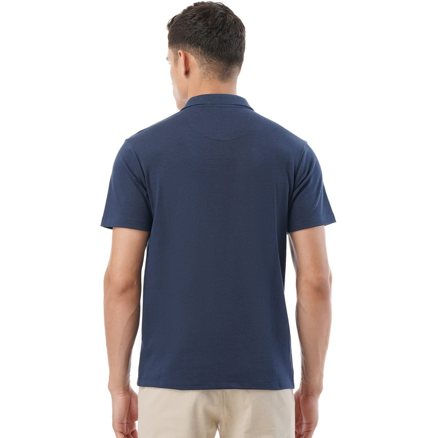 FYLTR Men's Solid Regular Fit Polo Shirt (FYLSS23MP-005_Blue Beats L)
