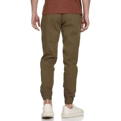 FYLTR Men's Taper Fit Stretch Cotton Joggers with Elasticated Waistband & Drawstrings