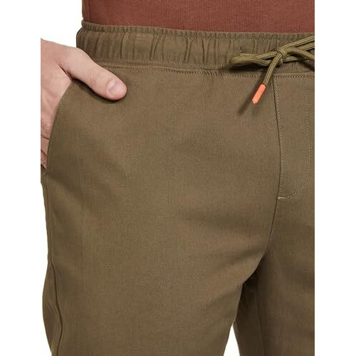 FYLTR Men's Taper Fit Stretch Cotton Joggers with Elasticated Waistband & Drawstrings