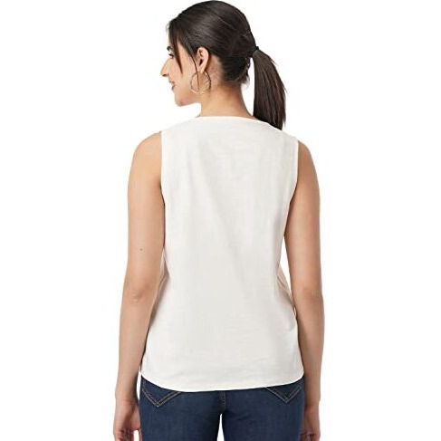 FYLTR Women's Solid Regular Fit Blouse (FYLSS23WKT-003_Ecru Beauty XL)
