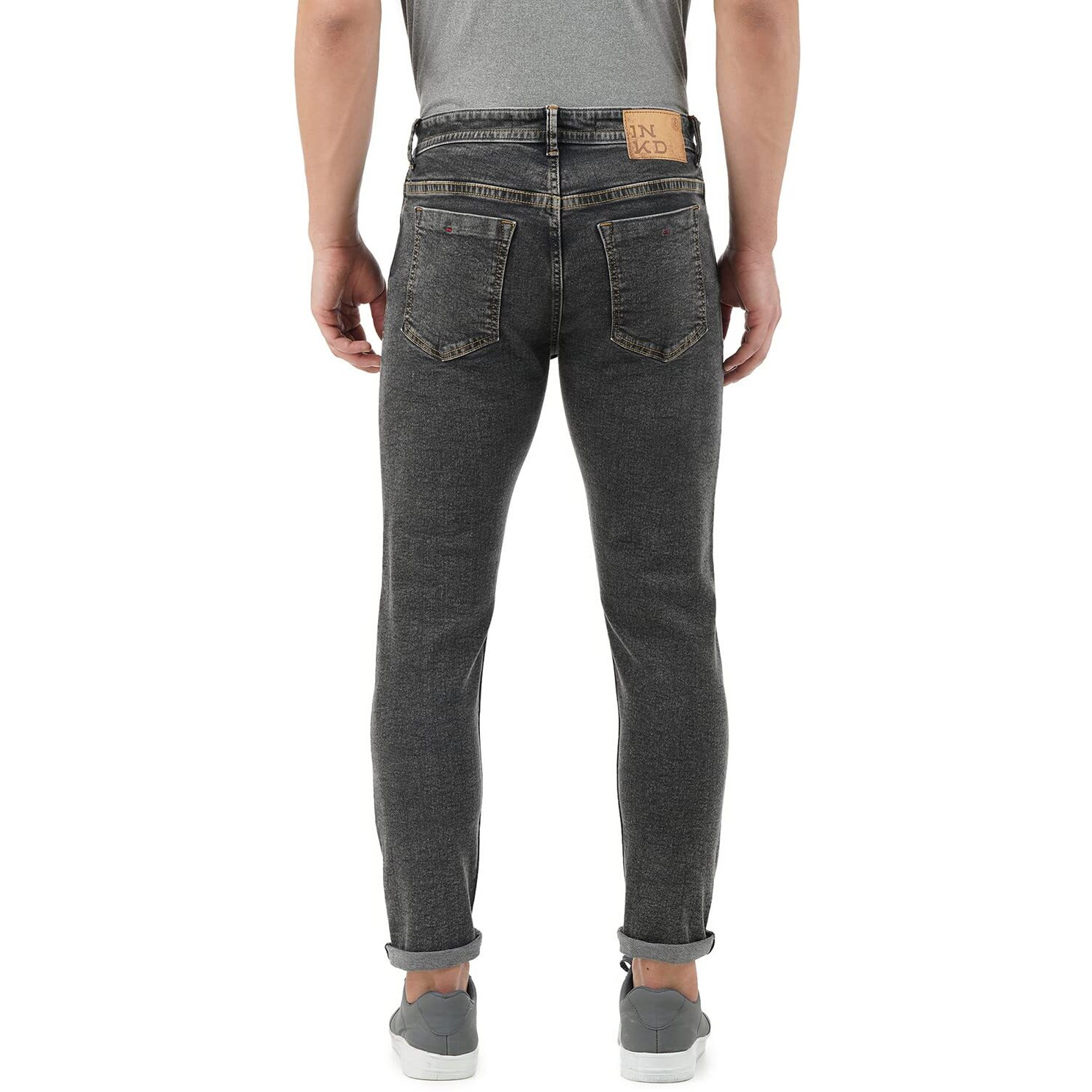 INKD Slim 1050 Men's Jeans (INKSS23MJN-008_Black-Graphite_34)