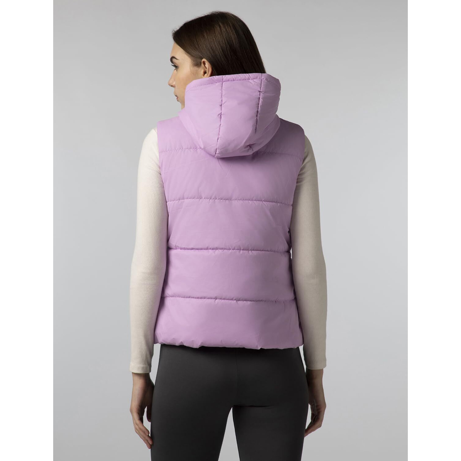 FYLTR Women's Sleeveless Puffer Jacket With Contrast Full Zipper - Hood With Contrast Lining | Side Pockets | Quilt Pattern | Casual Winterwear For Women