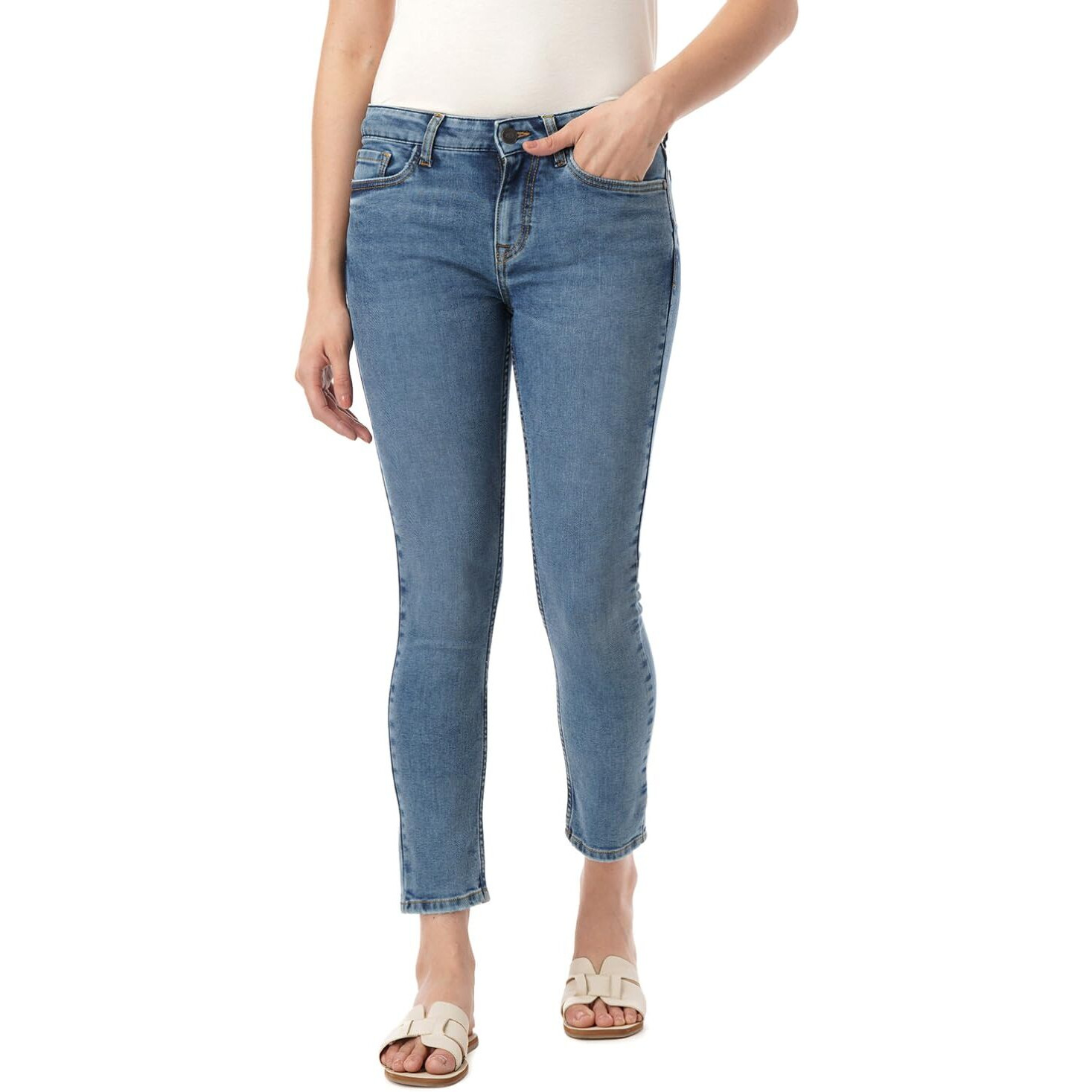 INKD Women's Stretchable Zero-Gape Super Skinny Jeans