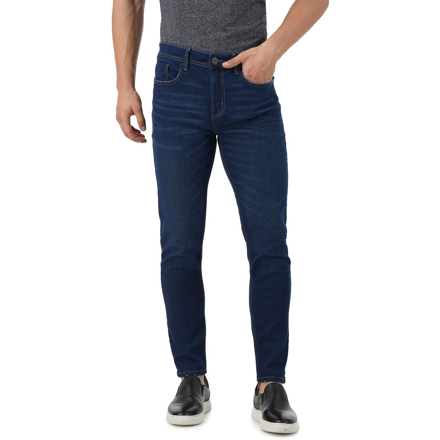 INKD Slim 1050 Men's Jeans (INKSS23MJN-003_Indigo-Denim Divine_34)