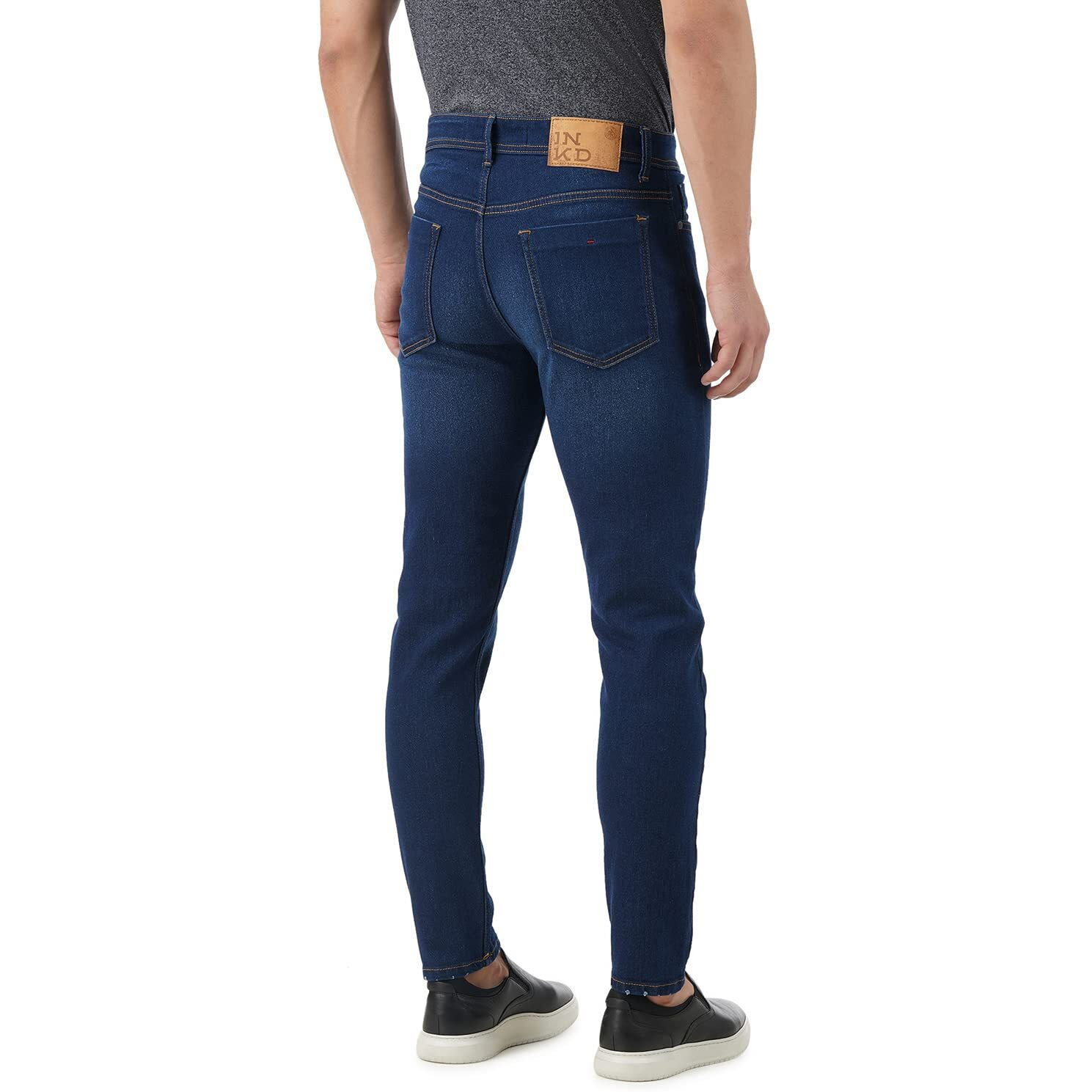 INKD Slim 1050 Men's Jeans (INKSS23MJN-003_Indigo-Denim Divine_34)