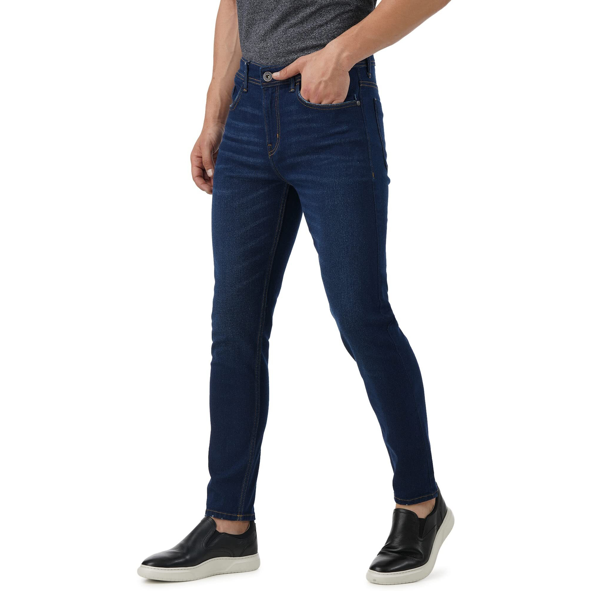 INKD Slim 1050 Men's Jeans (INKSS23MJN-003_Indigo-Denim Divine_34)