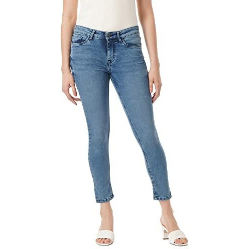 INKD Women's Buttersoft Mid-Rise Skinny Fit Jeans- Stretchable