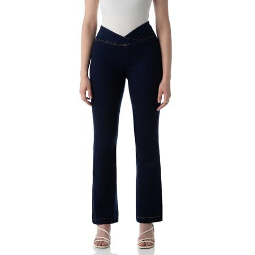 INKD Regular Fit Women's Mid Rise Jeans (INKSS24WJN-404_Dark Knight, 28