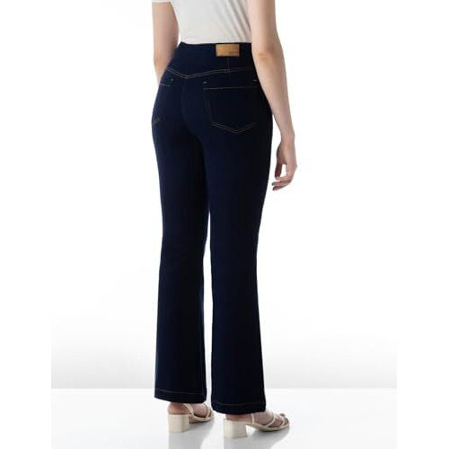 INKD Regular Fit Women's Mid Rise Jeans (INKSS24WJN-404_Dark Knight, 28