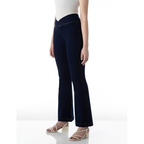 INKD Regular Fit Women's Mid Rise Jeans (INKSS24WJN-404_Dark Knight, 28
