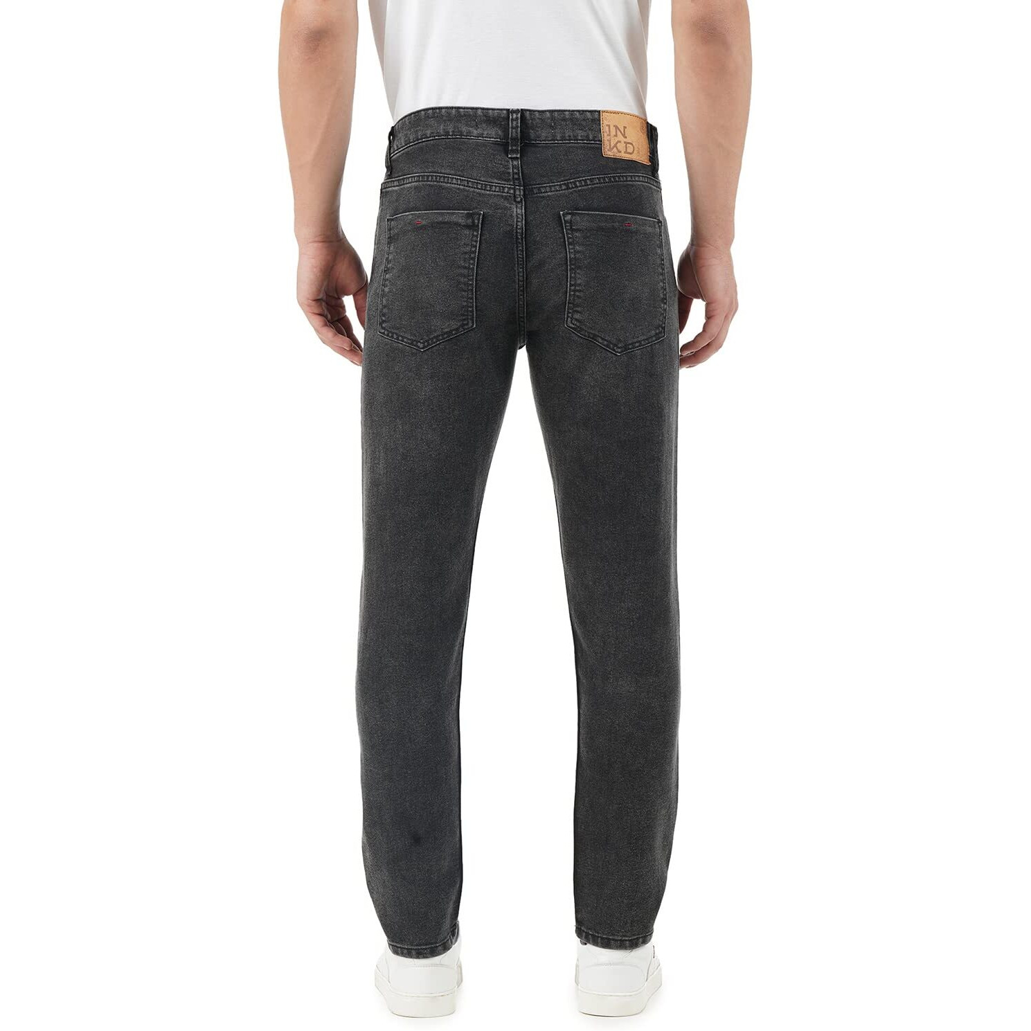 INKD Men's Slim Jeans (INKSS23MJN-006_Grey Dilemma_28)