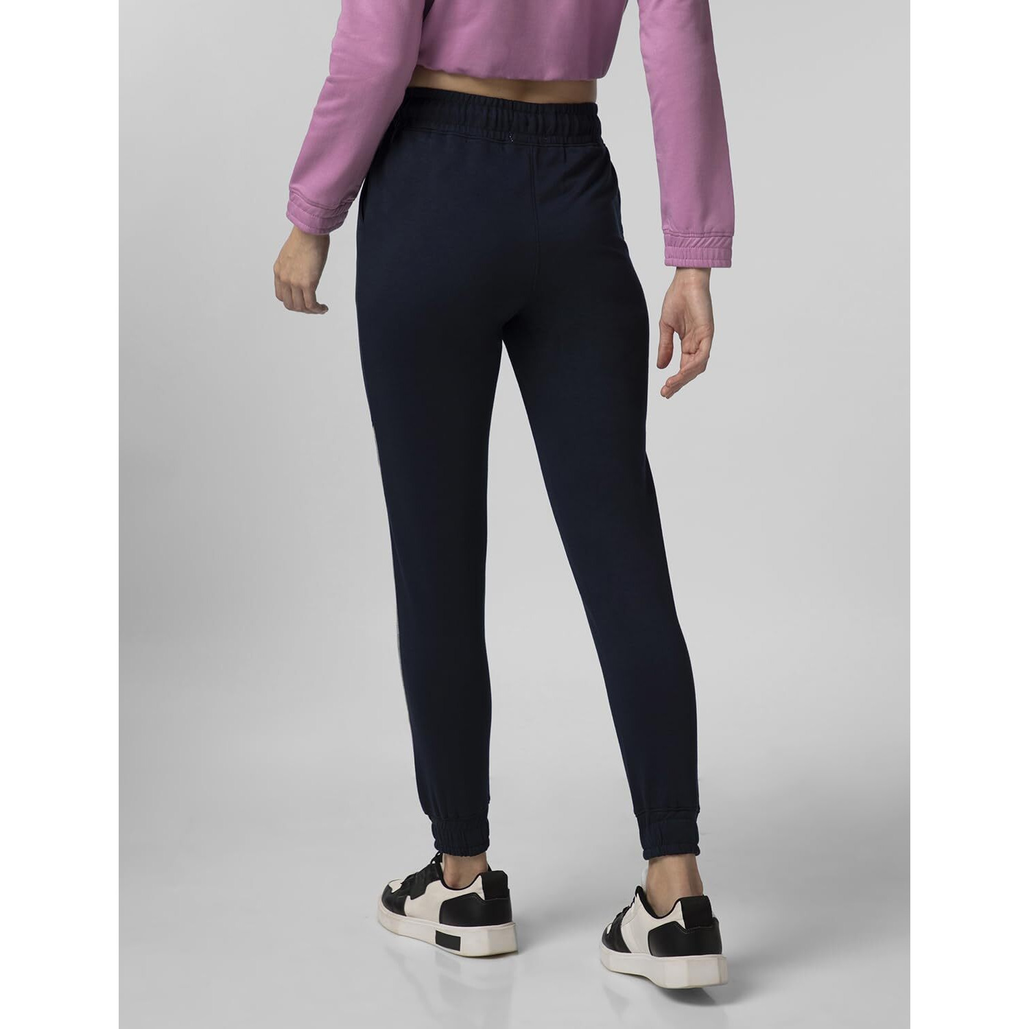 FYLTR Women's Asymmetric Colourblock Joggers with Elasticated Waistband & Contrast Drawcord