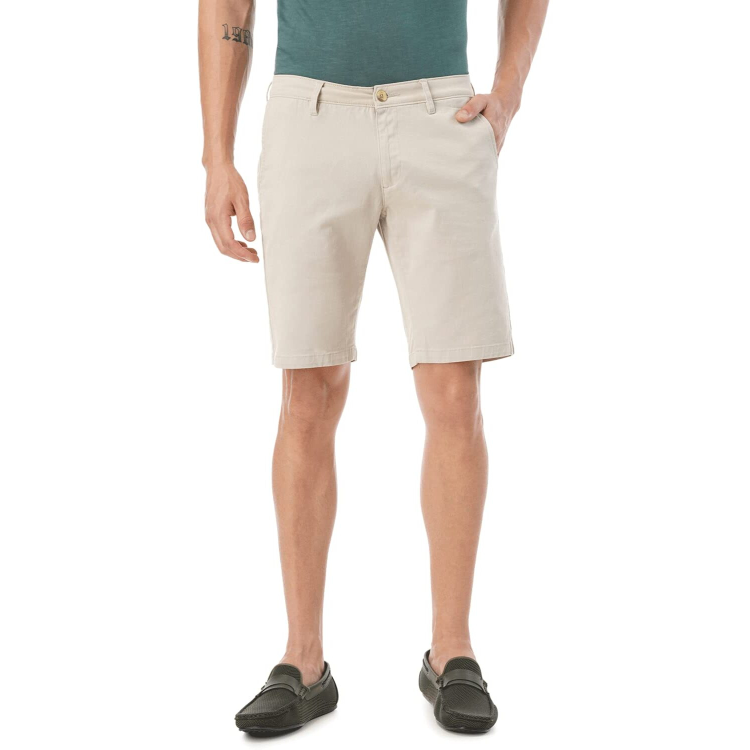 FYLTR Men's Chino Shorts (FYLSS23MK-001_Beige_28)