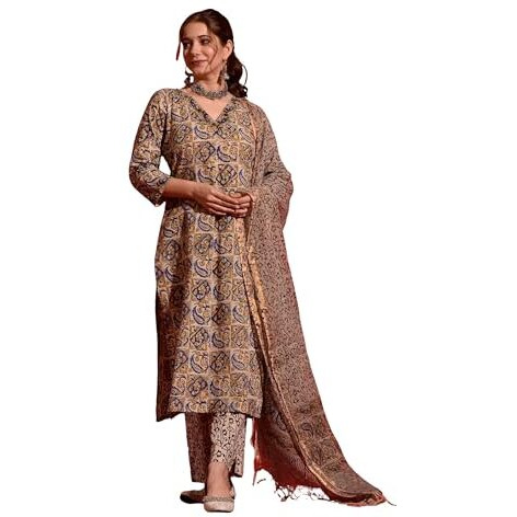 Kurta Set For Women || Women Kurta Set || 3pic Kurta For Women (50-85) (IN, Alpha, S, Multicolor)