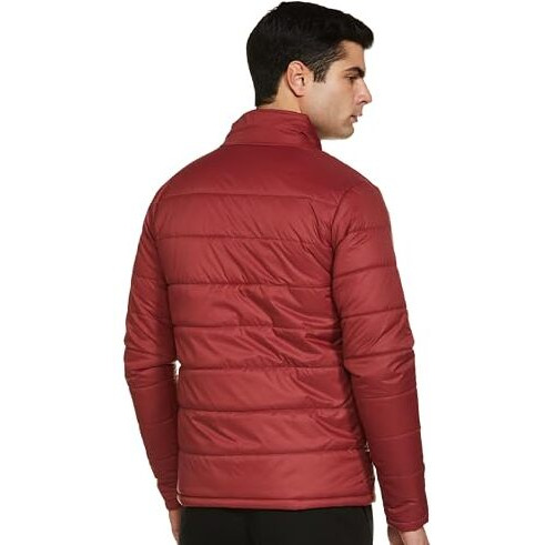 FYLTR Men's Lightweight Winter Puffer Jacket with Contrast Piping Detail - Stand Collar | Full Zipper | Side Pockets | Ribbed Hem & Cuff