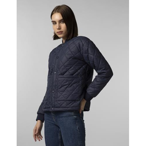 FYLTR Women's Winter Puffer Jacket with Patch Pockets - Stylish Boxy Fit | Full Sleeves | Extended Placket | Snap Button | Casual Winterwear for Women