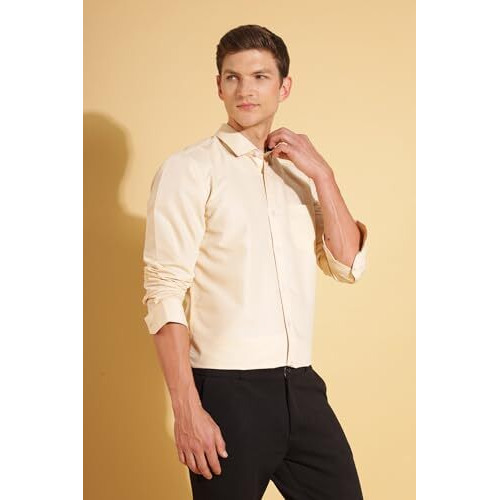 Formal Shirts for Men || Shirt for Men || Men Shirt (in, Alpha, L, Buttercup Yellow)