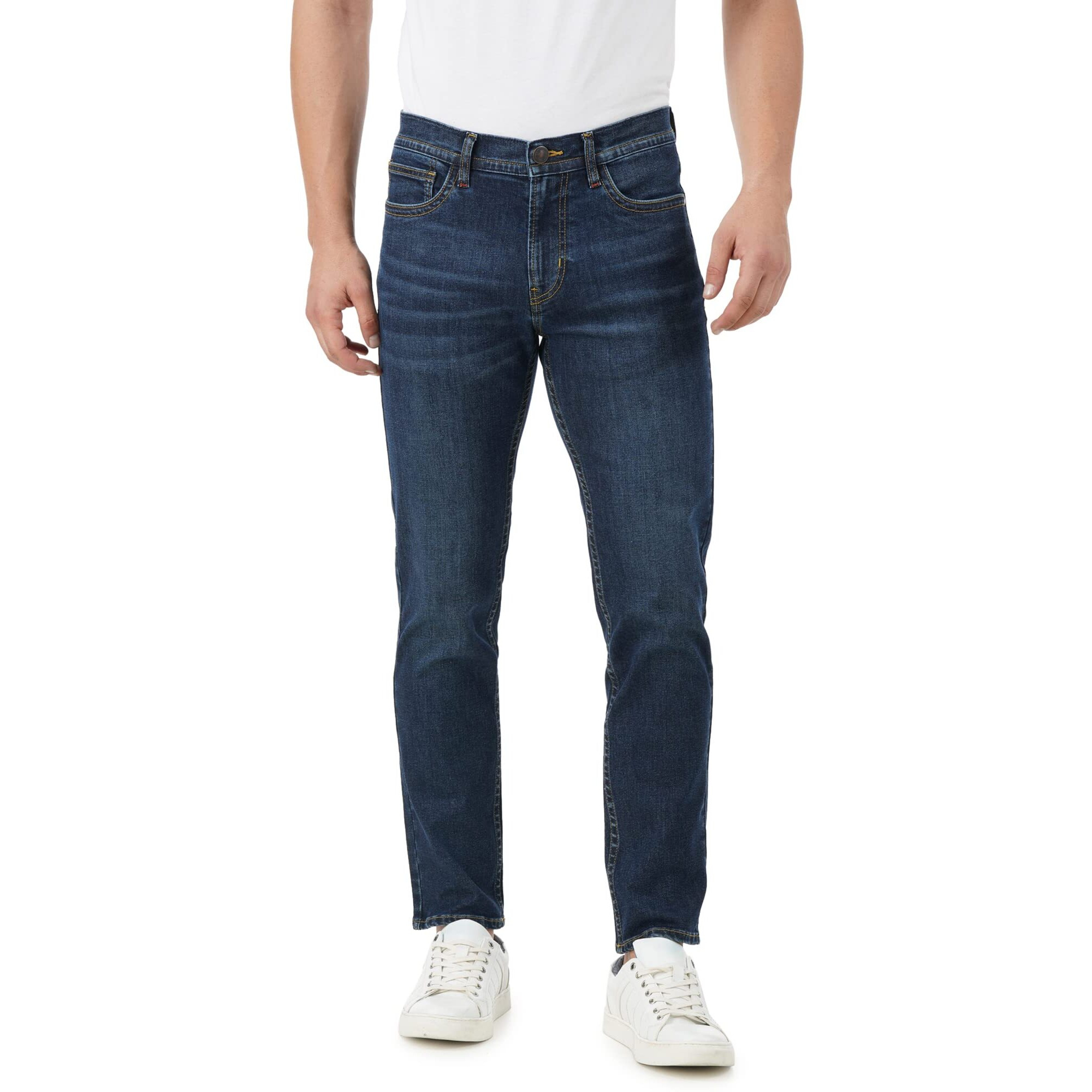 INKD Men's Regular Jeans (INKSS23MJN-004_Super Sapphire_28)