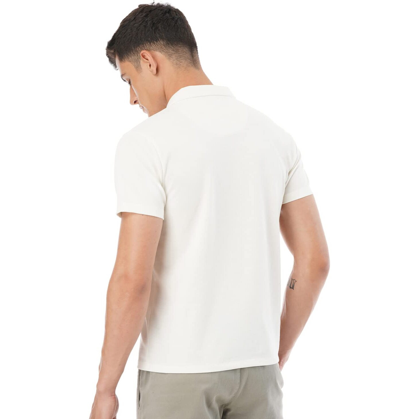 FYLTR Men's Solid Regular Fit Polo Shirt (FYLSS23MP-005_Wicked White XXL)
