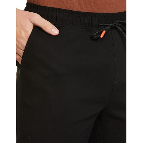 FYLTR Men's Taper Fit Stretch Cotton Joggers with Elasticated Waistband & Drawstrings