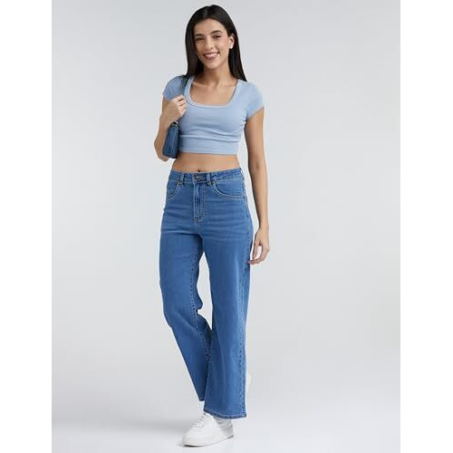 INKD Classic 2130 Women's Jeans (INKSS24WJN-407_Denim Drama_34)