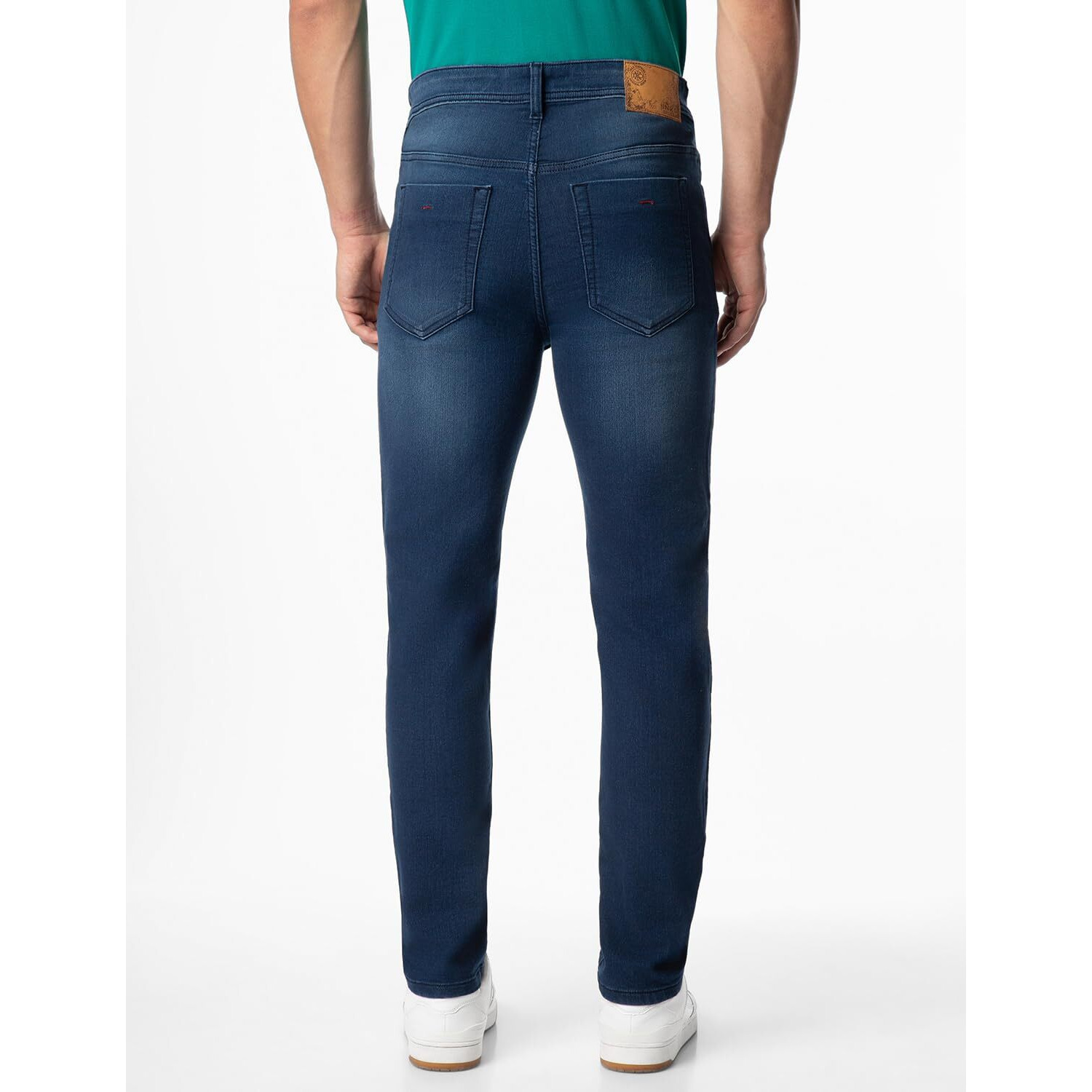INKD Men's Regular Jeans (INKAW23MJN-020_Indigo-Dark Tide