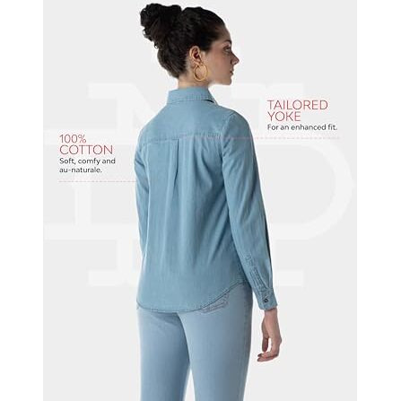 INKD Women's Regular Fit Shirt (INKAW23WSH-027_Frosty Glacial