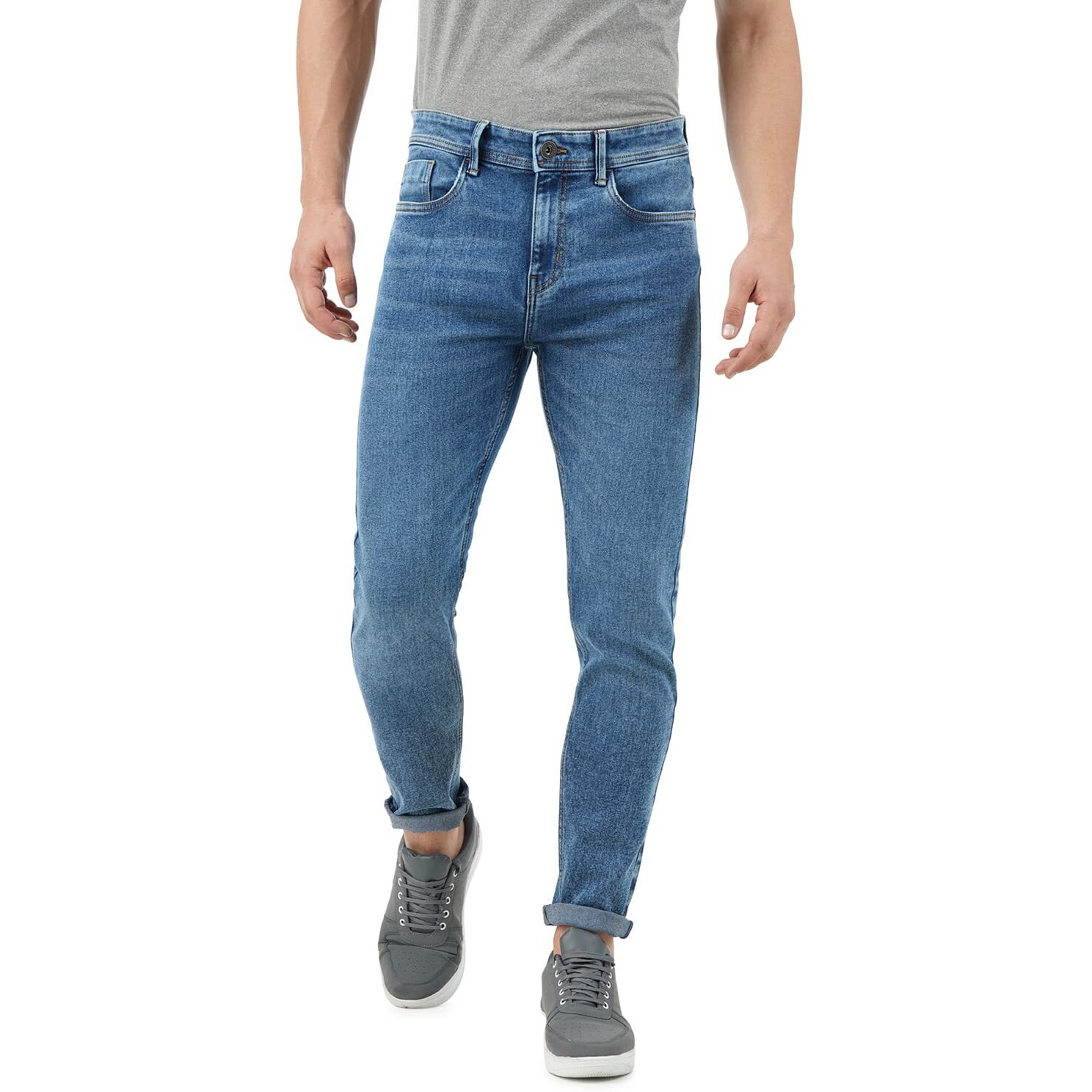 INKD Slim 1050 Men's Jeans (INKSS23MJN-003_Indigo-Denim Drama_30)