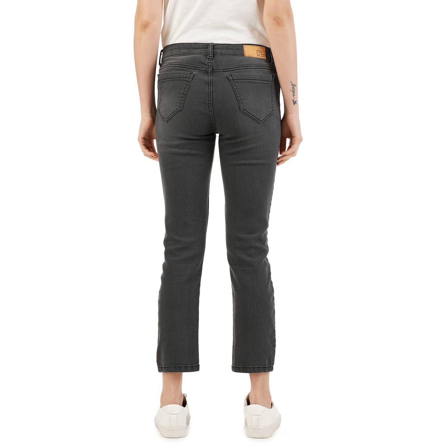 INKD Women's Buttersoft Skinny Fit Jeans- Stretchable (Graphite, 30)