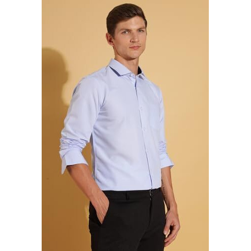 Formal Shirts for Men || Shirt for Men || Men Shirt (in, Alpha, M, Executive Blue)