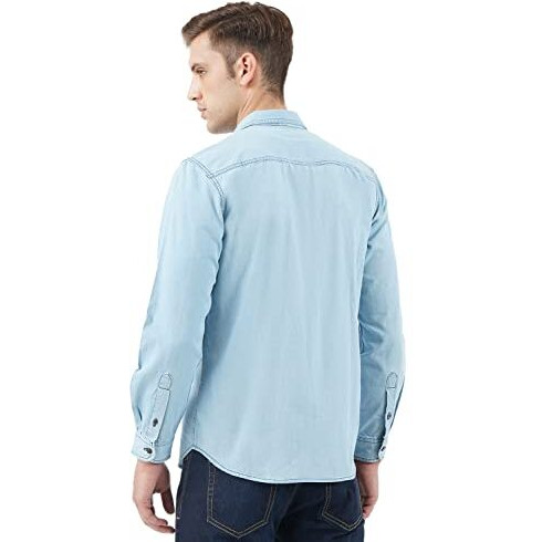 INKD Men's Lightweight Denim Shirt