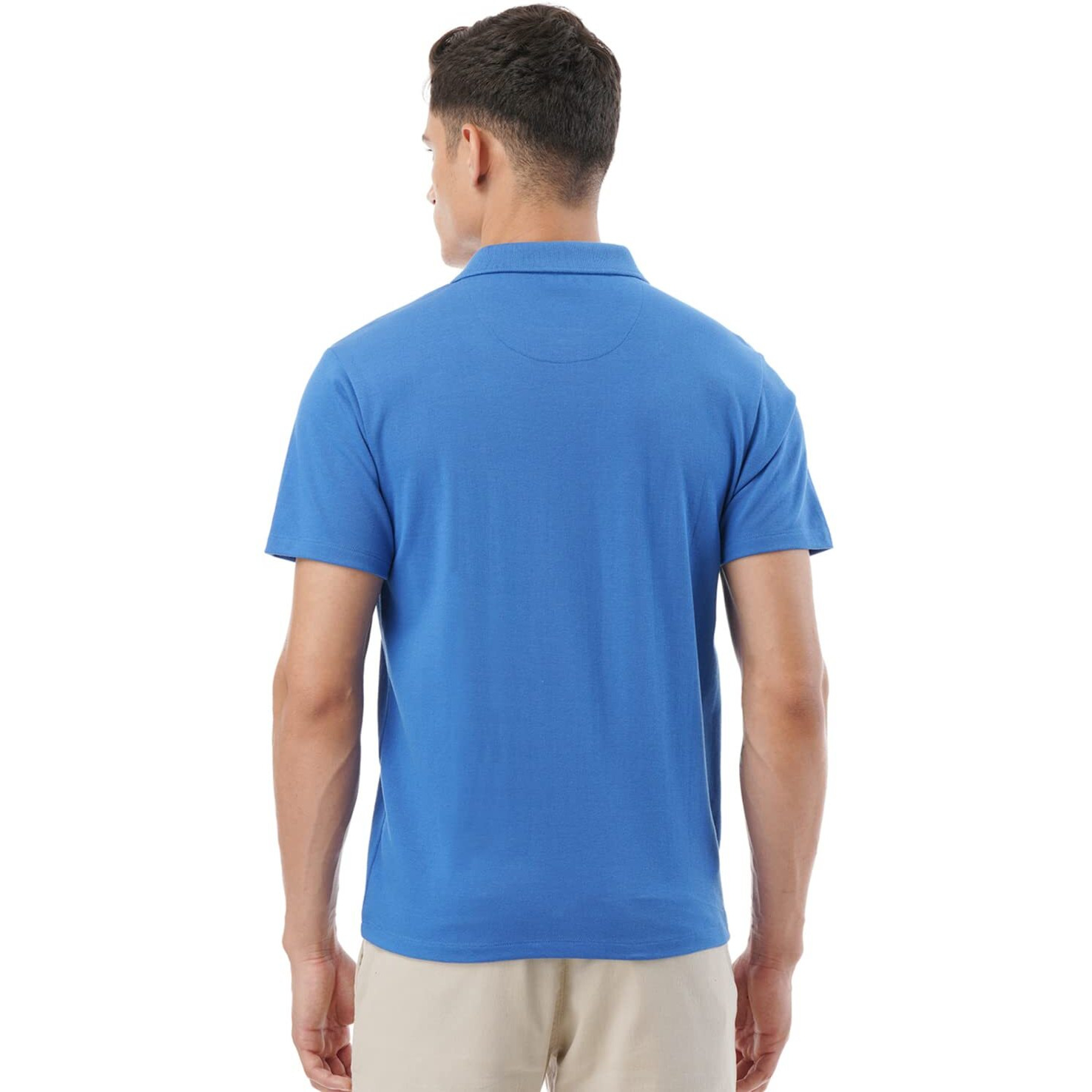 FYLTR Men's Solid Regular Fit Polo Shirt (FYLSS23MP-005_Blue Crew L)